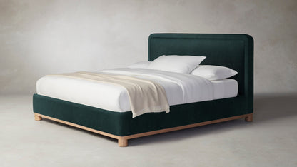 The Kent  - Performance Velvet Emerald Bed - 41" Headboard