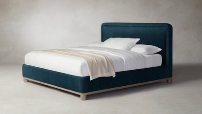 The Kent  - Performance Velvet Lagoon Bed - 41" Headboard