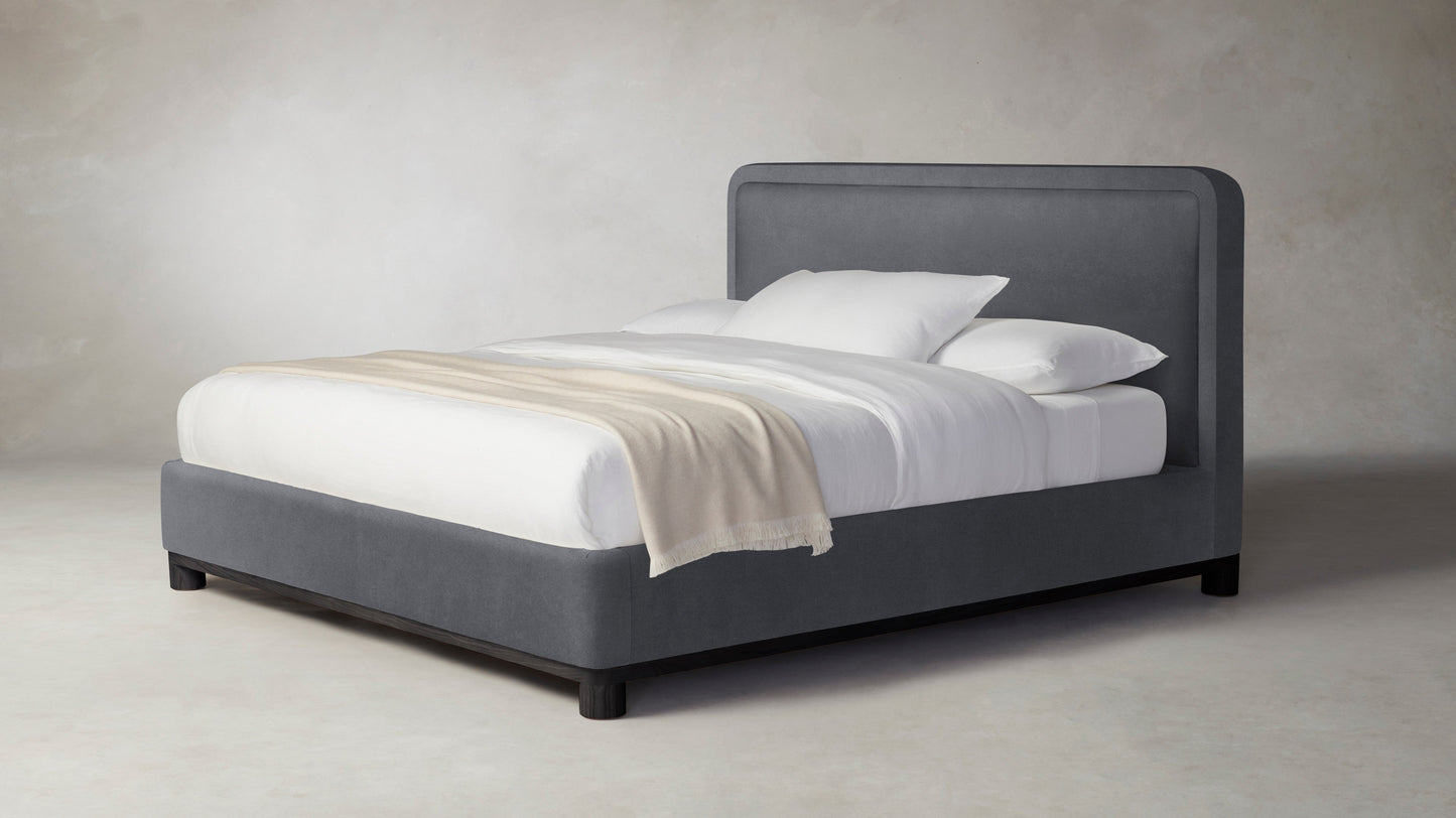 The Kent  - Performance Velvet Lunar Bed - 41" Headboard