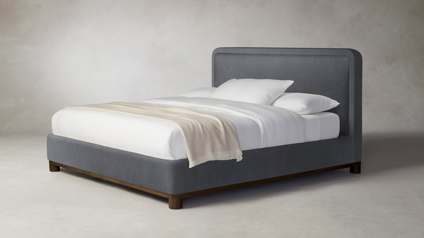 The Kent  - Performance Velvet Lunar Bed - 47" Headboard