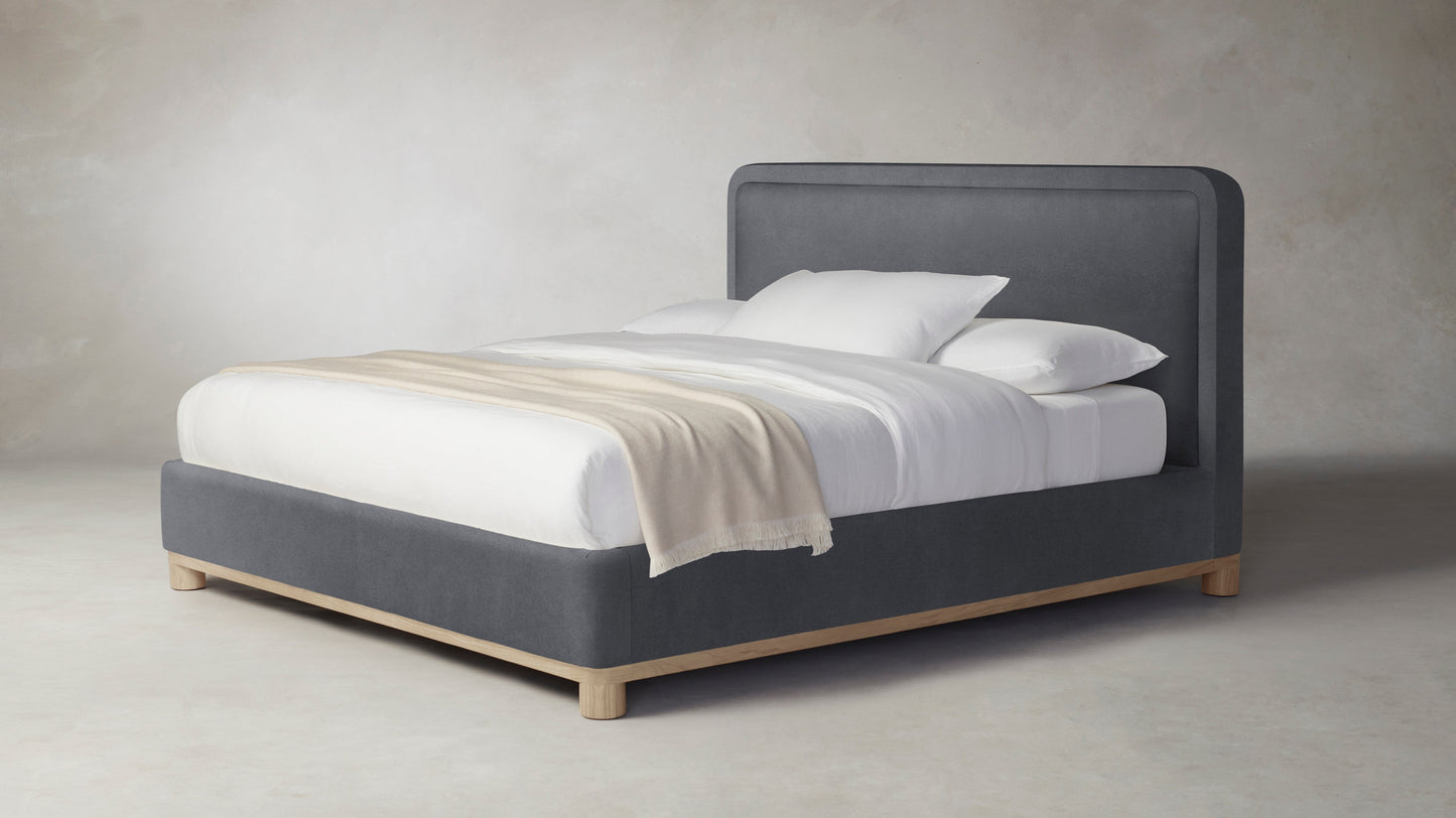 The Kent  - Performance Velvet Lunar Bed - 41" Headboard