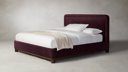 The Kent  - Performance Velvet Merlot Bed - 47" Headboard