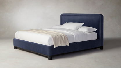 The Kent  - Performance Velvet Midnight Bed - 47" Headboard