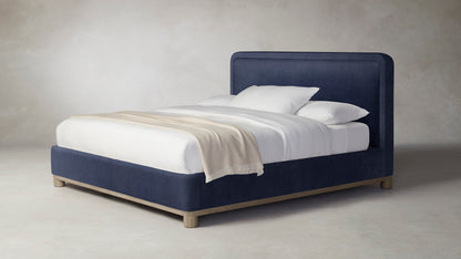 The Kent  - Performance Velvet Midnight Bed - 47" Headboard