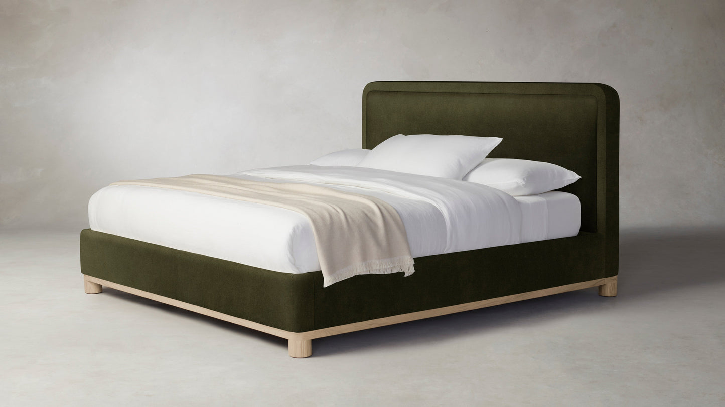 The Kent  - Performance Velvet Olive Bed - 41" Headboard