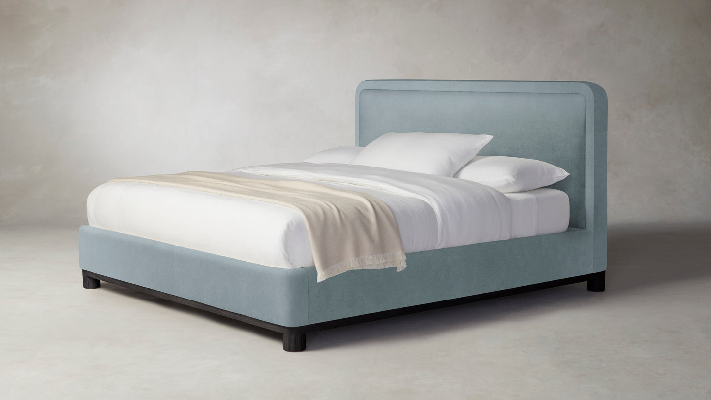 The Kent  - Performance Velvet Sky Bed - 53" Headboard