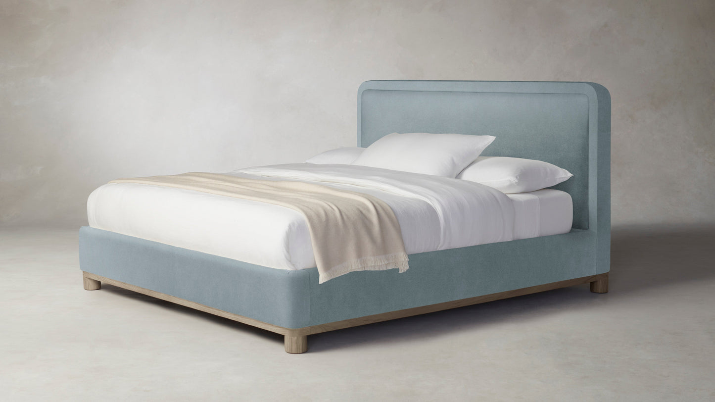 The Kent  - Performance Velvet Sky Bed - 53" Headboard