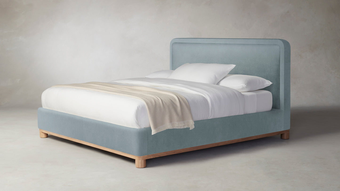 The Kent  - Performance Velvet Sky Bed - 53" Headboard