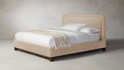 The Kent  - Performance Velvet Taupe Bed - 53" Headboard