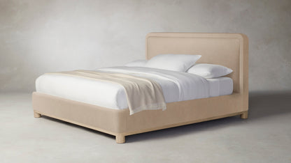 The Kent  - Performance Velvet Taupe Bed - 53" Headboard