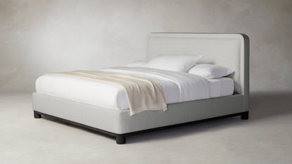 The Kent  - Performance Woven Chenille Steel Bed - 53" Headboard