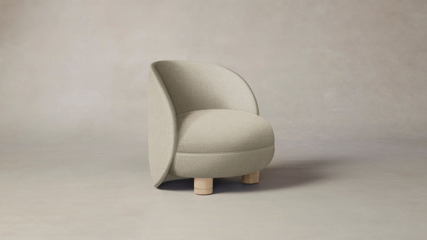 The Laight  - Belgian Linen Alder Chair