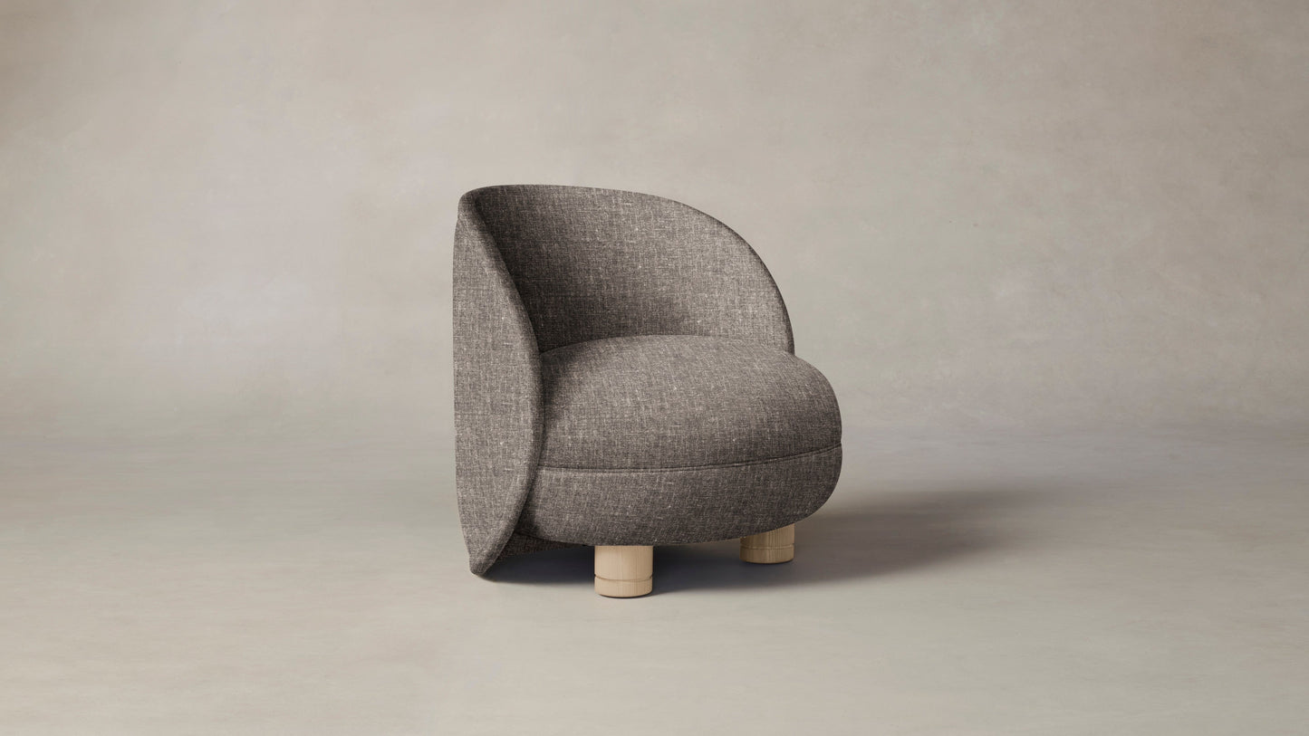 The Laight  - Belgian Linen Carob Chair