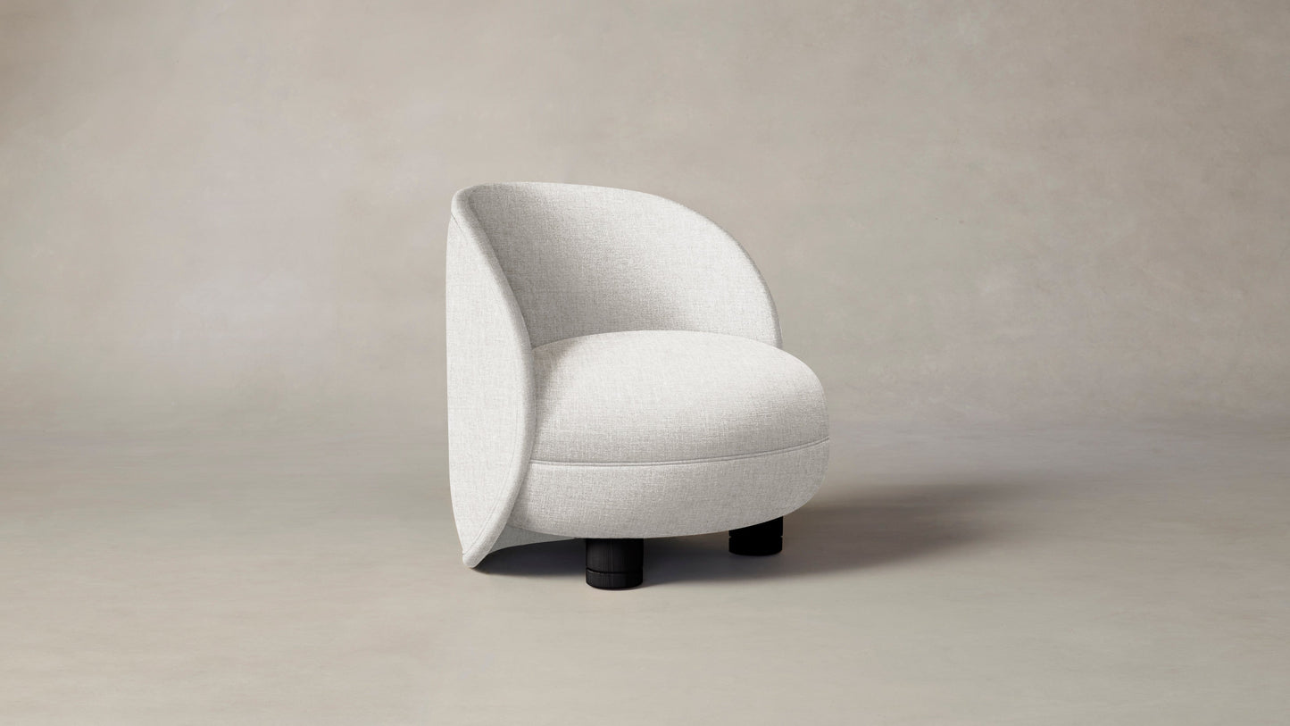 The Laight  - Belgian Linen Egret Chair