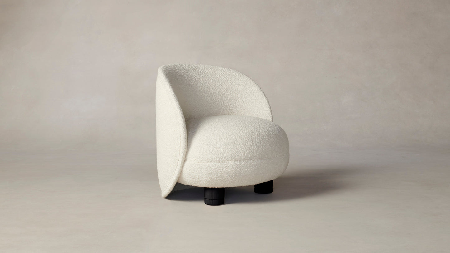 The Laight  - Italian Bouclé White Chair