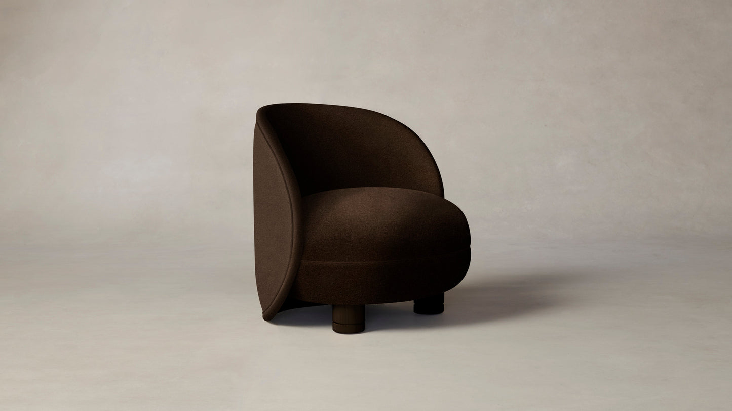 The Laight  - Mohair Chocolate Chair