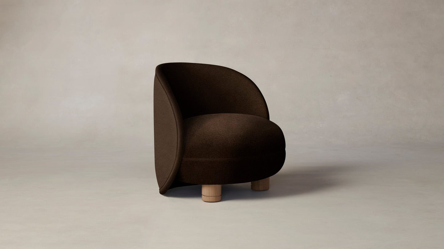 The Laight  - Mohair Chocolate Chair