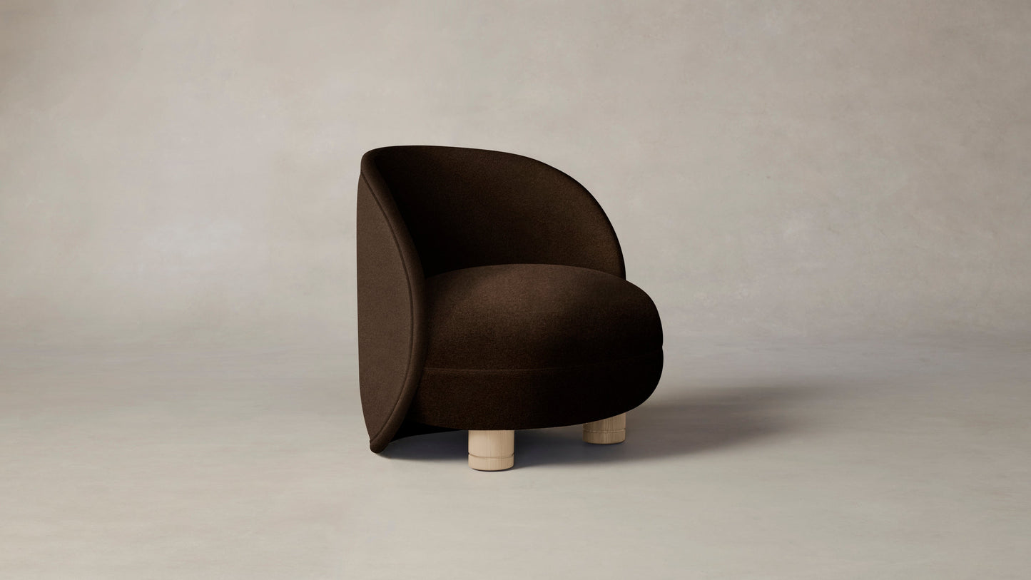 The Laight  - Mohair Chocolate Chair