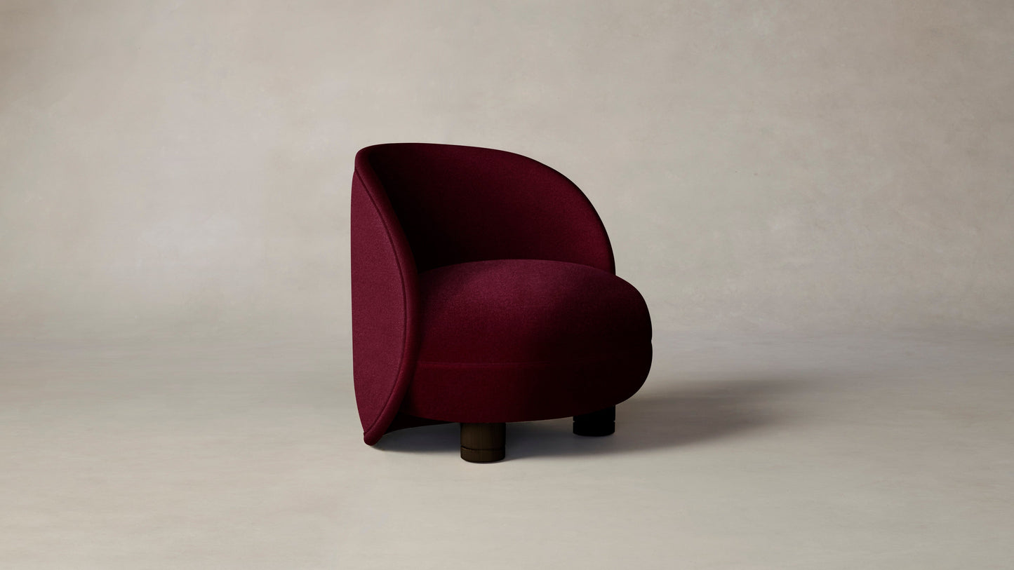 The Laight  - Mohair Crimson Chair