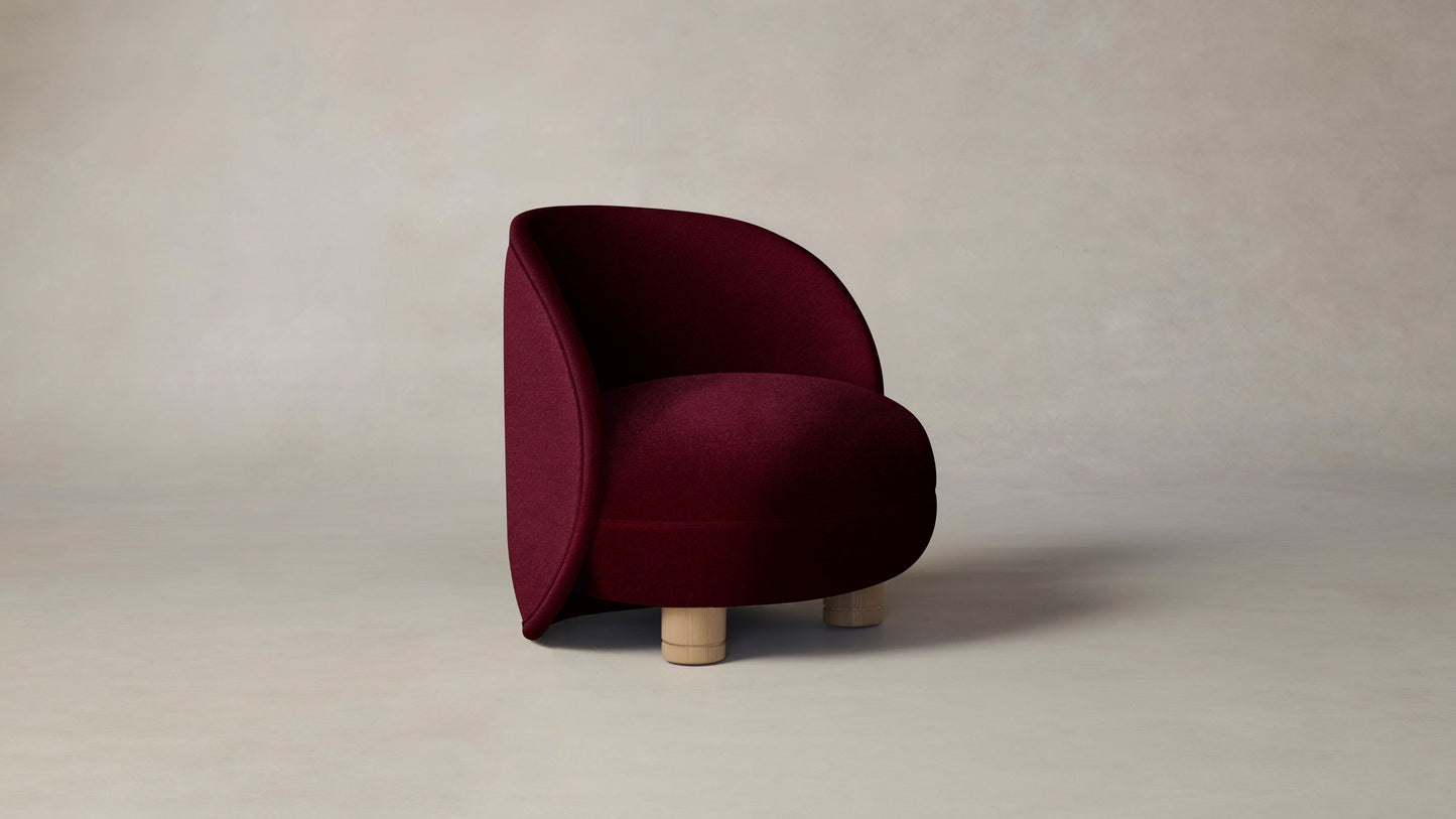 The Laight  - Mohair Crimson Chair