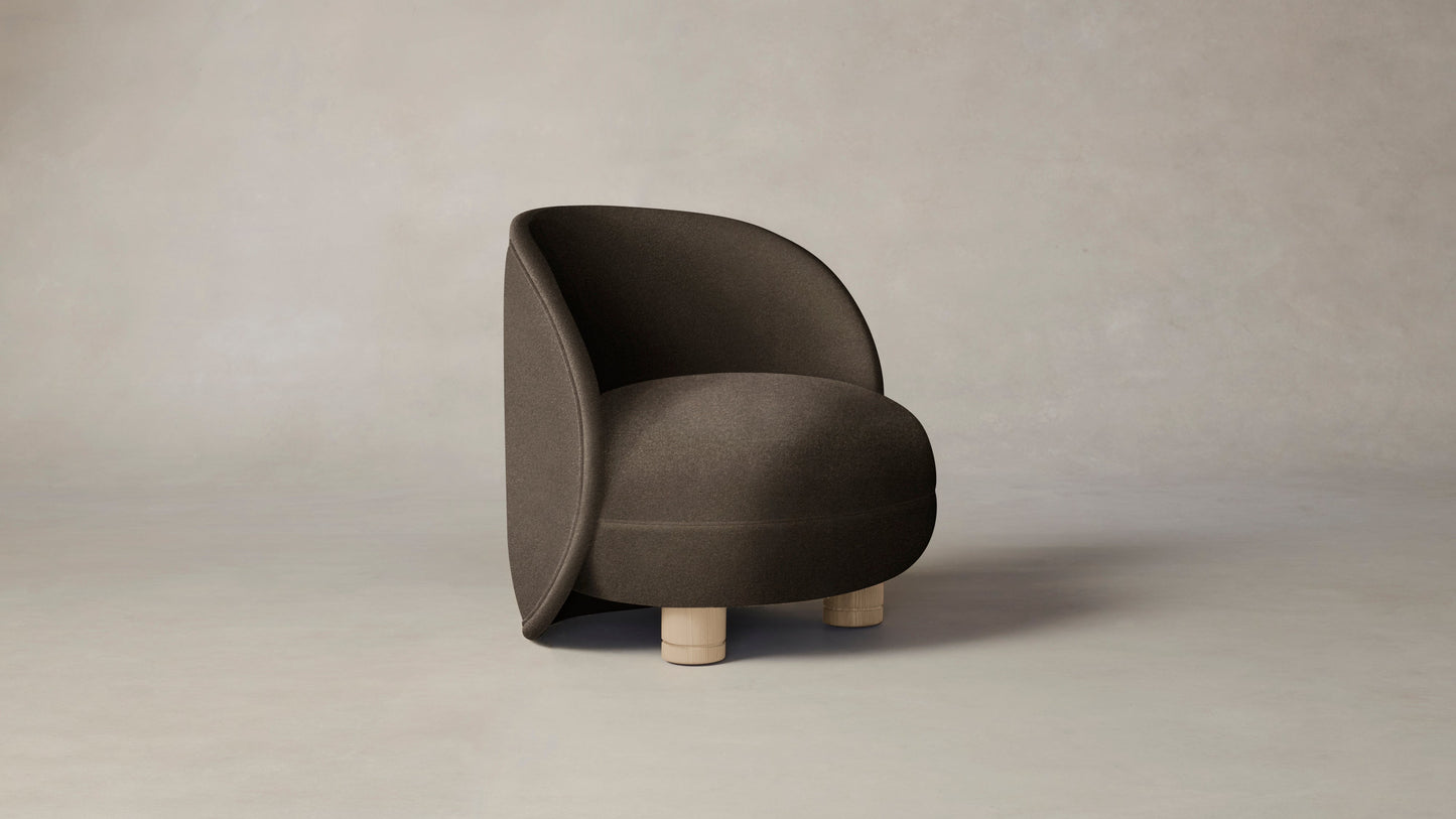 The Laight  - Mohair Mink Chair