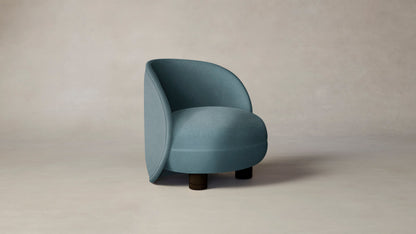 The Laight  - Mohair Slate Blue Chair