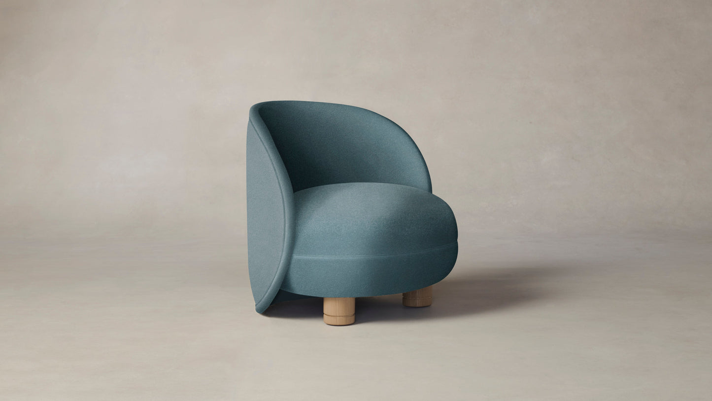 The Laight  - Mohair Slate Blue Chair