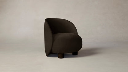 The Laight  - Nubuck Leather Espresso Chair