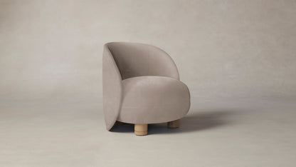 The Laight  - Nubuck Leather Fawn Chair