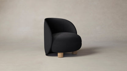 The Laight  - Pebbled Leather Ink Chair