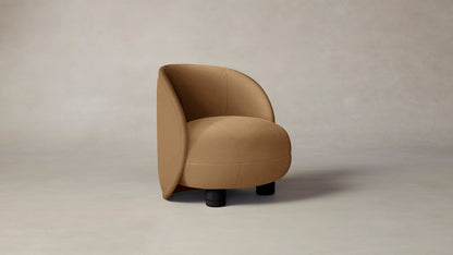 The Laight  - Pebbled Leather Latte Chair