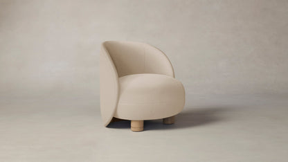 The Laight  - Pebbled Leather Stone Chair