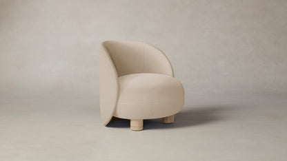 The Laight  - Pebbled Leather Stone Chair