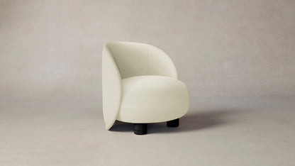 The Laight  - Pebbled Leather Swan Chair