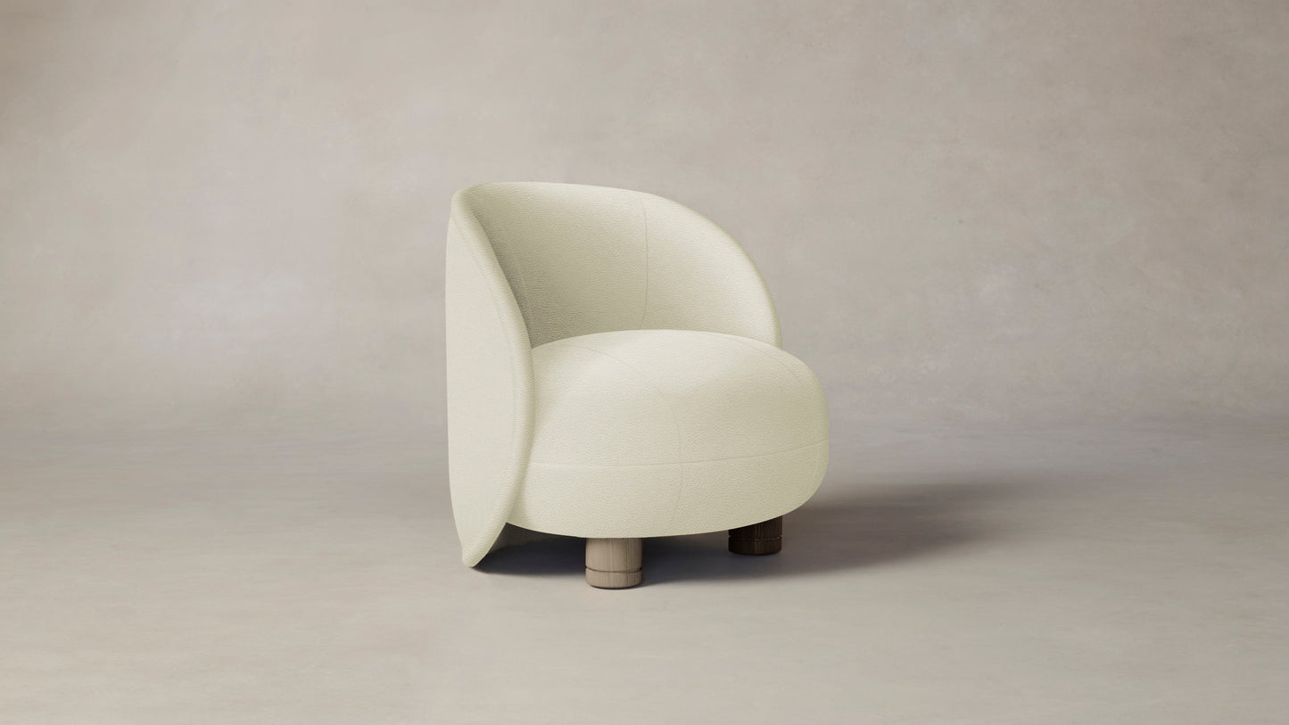 The Laight  - Pebbled Leather Swan Chair