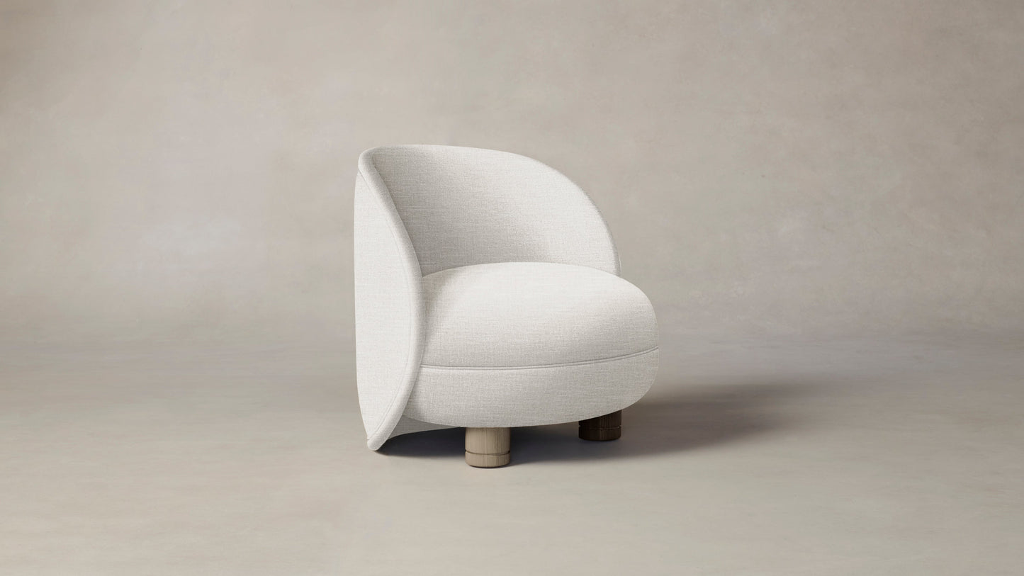 The Laight  - Performance Chenille Alabaster Chair