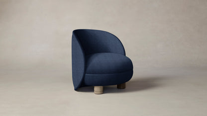 The Laight  - Performance Chevron Indigo Chair