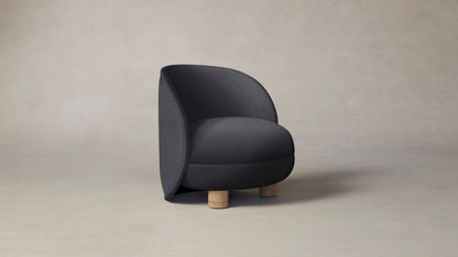 The Laight  - Performance Linen Graphite Chair