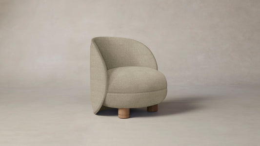 The Laight  - Performance Stonewashed Linen Clamshell Chair