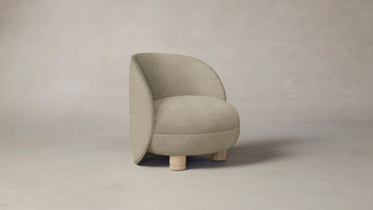 The Laight  - Performance Stonewashed Linen Clamshell Chair