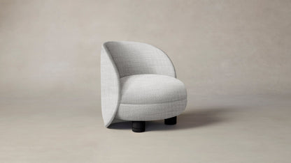 The Laight  - Performance Textured Tweed Snow Chair