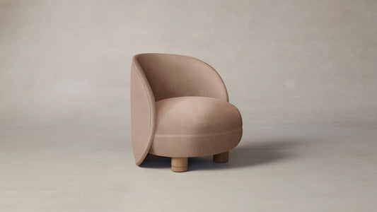 The Laight  - Performance Velvet Dusty Rose Chair