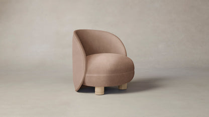 The Laight  - Performance Velvet Dusty Rose Chair