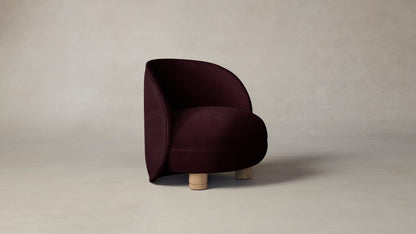 The Laight  - Performance Velvet Merlot Chair