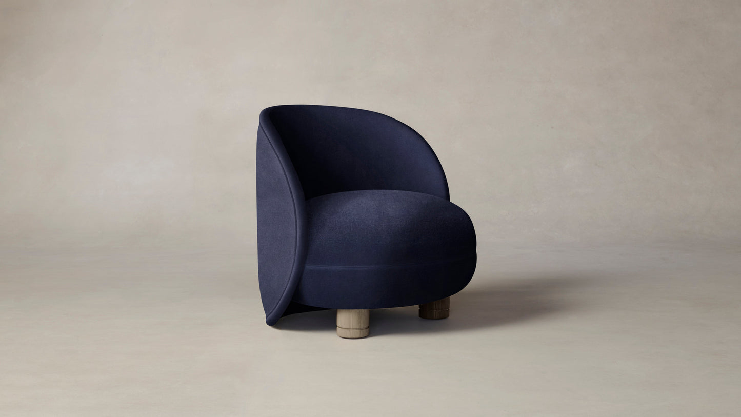 The Laight  - Performance Velvet Midnight Chair