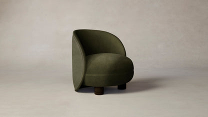 The Laight  - Performance Velvet Olive Chair