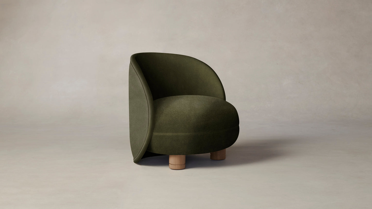 The Laight  - Performance Velvet Olive Chair