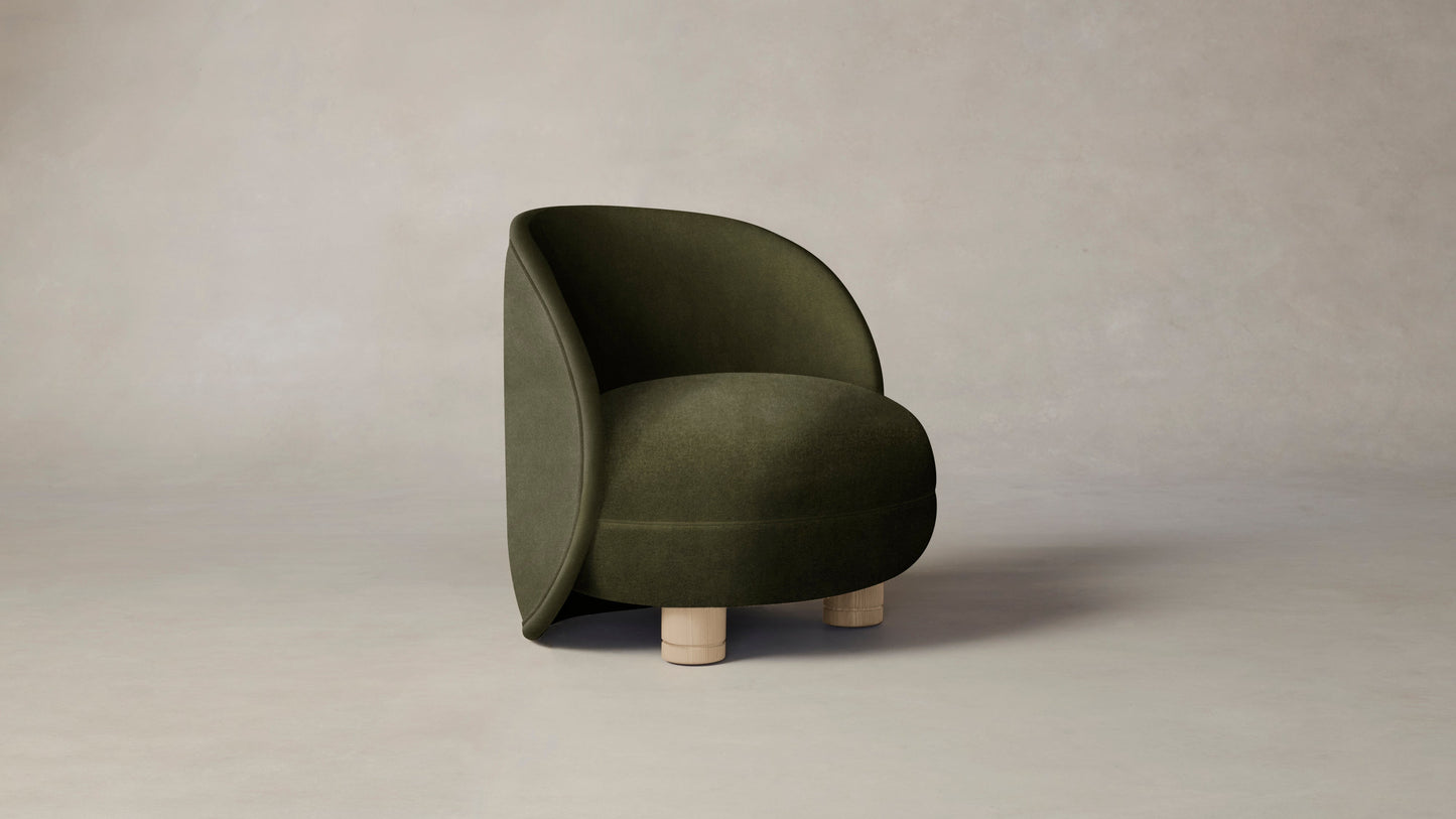 The Laight  - Performance Velvet Olive Chair