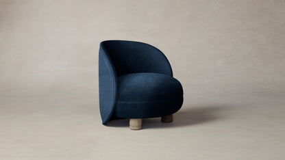 The Laight  - Performance Velvet Sapphire Chair