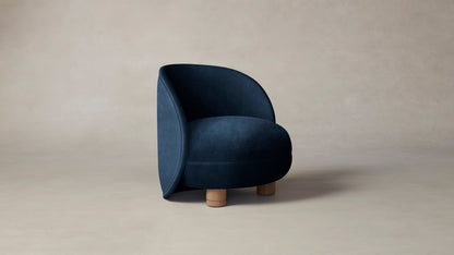 The Laight  - Performance Velvet Sapphire Chair